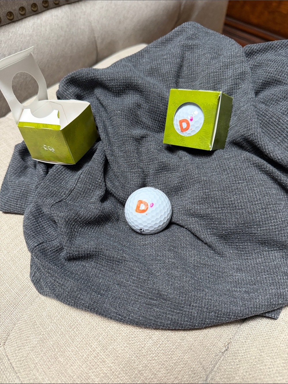 Dunkin' Donuts set of 2 limited edition golf balls.